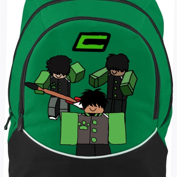 Roblox Kids Backpack - Green/Black